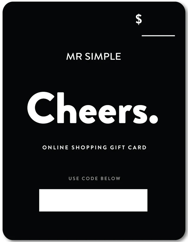 MR SIMPLE Gift Cards Design